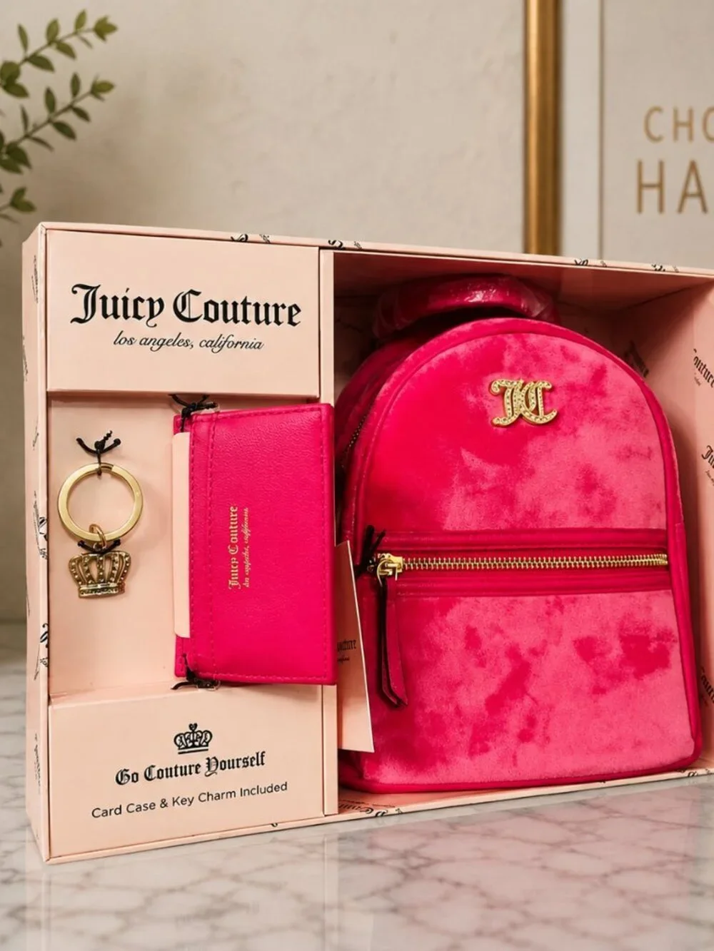 Juicy Couture Mini Backpack Gift Set – Hot Pink NWT